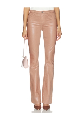 L'AGENCE Ruth Straight Leg Raw Hem Jeans in Nude. Size 23. Also in 24, 25, 26, 27, 28, 29, 30.