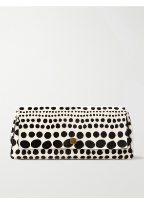 KHAITE - Audrey Polka-dot Calf Hair Clutch Bag - Black - One size
