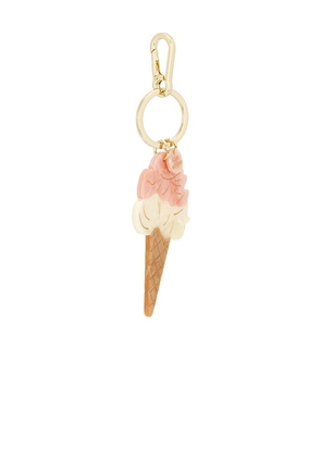 Solar Eclipse Hand-painted Gelato Bag Charm + Keychain in Multi.