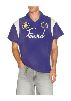 Found Premier League Jersey in Blue. Size S. Also in M, L, XL/1X, XXL/2X.