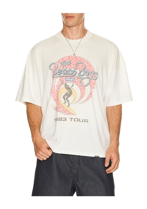 REPRESENT x Beach Boys Tour Tee Shirt in Cream. Size S. Also in M, L, XL/1X.