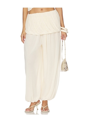 Ronny Kobo x REVOLVE Willa Pant in Ivory. Size XS. Also in S, M, L.