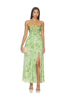 Poupette St Barth Avril Long Dress in Green. Size XS. Also in S, M, L.