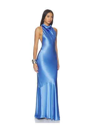 retrofete Idonie Dress in Blue. Size XS. Also in S, M, L, XL.