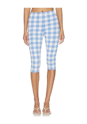 SEROYA Diondra Capri Pant in Blue. Size XXS. Also in S, XL, XS.