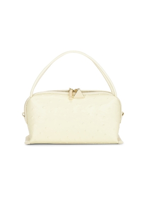 VERAFIED x REVOLVE Ostrich Cafe Mini Bag in Yellow.