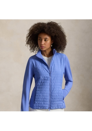 Hybrid French Terry-Quilted Zip Jacket
