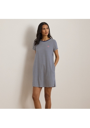 Striped Cotton-Blend Jersey Sleep Tee