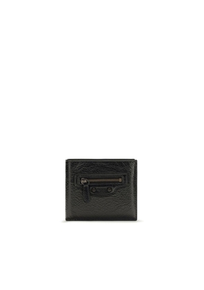 Balenciaga Black Lamb Ovis Aries Aries Wallet