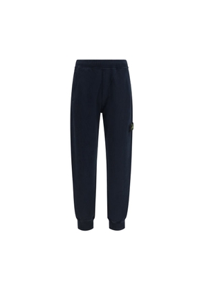 Stone Island Blue Cotton Joggers (Workout Pants) - L