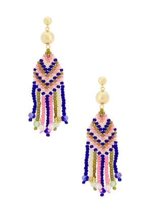 ANNI LU Dakota Earrings in Blue.