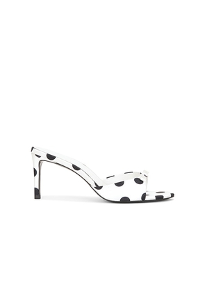 BLACK SUEDE STUDIO Albie 65 Mule in White. Size 36. Also in 37, 38, 39, 40.