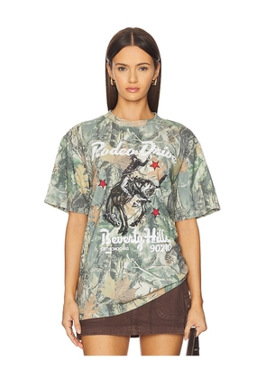Gothicmochas Rodeo Drive Tee in Green. Size S. Also in M, XL/1X.