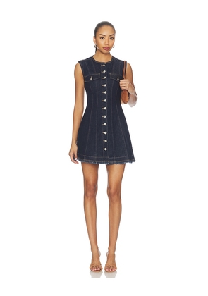 SIMKHAI Hanley Sleeveless Mini Dress in Blue. Size 0. Also in 2, 4, 6, 8, 10.