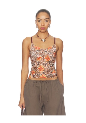 Juliet Johnstone Mesh Cami in Multi. Size XS. Also in S, M, L, XL/1X.