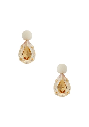 Jennifer Behr Mira Earrings in Beige.