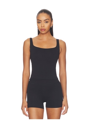 NikeSKIMS Matte Square Neck Tank in Black. Size XS. Also in S, XXS.