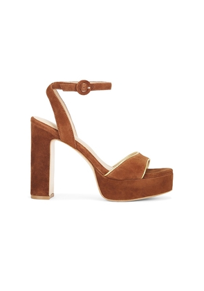 L'AGENCE Essie Heel in Brown. Size 6.5. Also in 7, 7.5, 8, 8.5, 9, 9.5, 10.