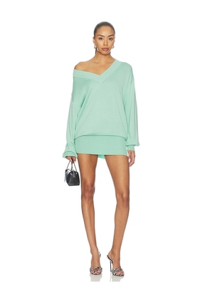 NIIHAI Deep Jumper in Mint. Size XS. Also in S, M, L, XL.