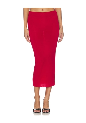 Maygel Coronel Aelia Skirt in Red. Size XXS/XS. Also in S/M, M/L, XL/XXL.