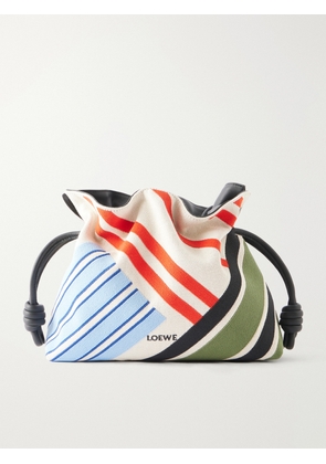 LOEWE - Flamenco Paneled Canvas Clutch - Multi - One size