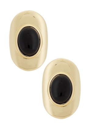Lovers and Friends Gemma Stud Earrings in Metallic Gold.