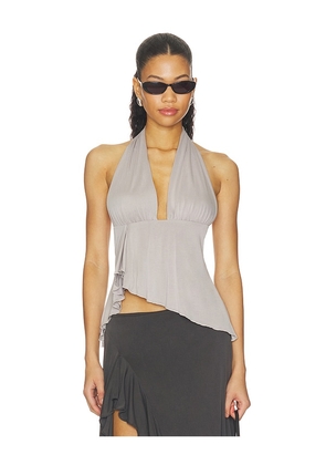 With Jean Alix Top in Grey. Size S. Also in XS, M, L, XL.