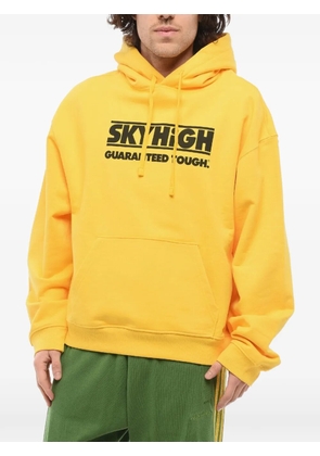 Sky High Farm logo-print hoodie - Yellow