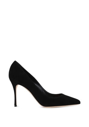 Sergio Rossi Godiva suede heeled pumps - Black