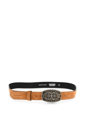 DSQUARED2 logo-buckle belt - Brown