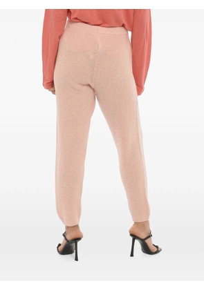 American Vintage elasticated-waistband knitted trousers - Pink