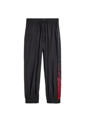Y-3 Gradient 3-Stripes drawstring track pants - Black