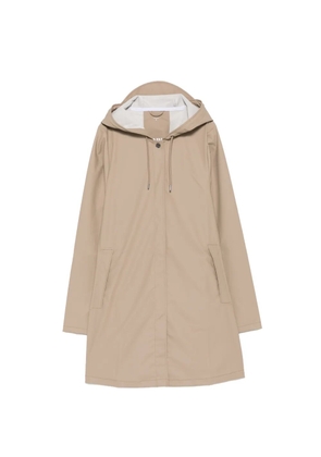 Rains hooded drawstring raincoat - Neutrals