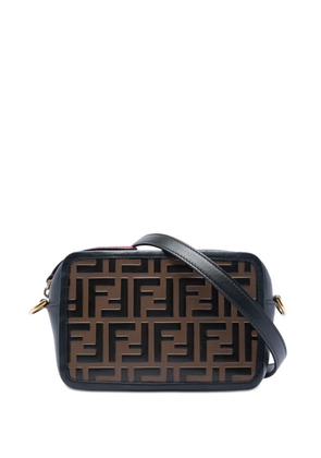 Fendi Pre-Owned 2010-2026 Mini Zucca Embossed Leather Camera Bag crossbody bag - Brown