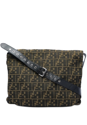 Fendi Pre-Owned 2000-2010 Zucca Canvas Skull Messenger Bag crossbody bag - Brown