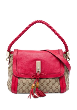 Gucci Pre-Owned 2016-2026 GG Canvas Bella Flap satchel - Red