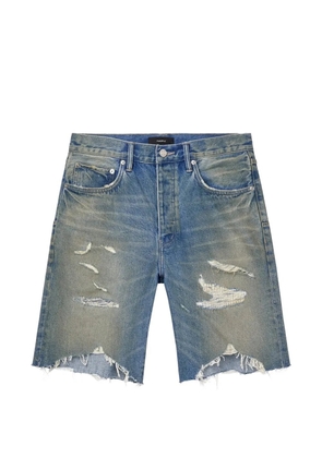 Purple Brand distressed P059 shorts - Blue