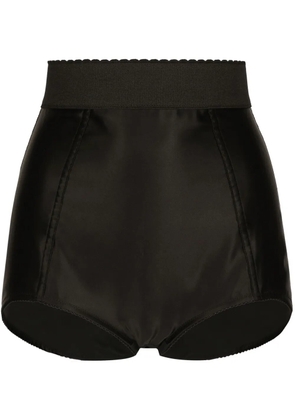 Dolce & Gabbana DNA high-waist mini shorts - Black