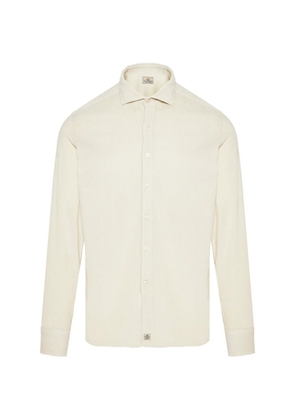 Sonrisa corduroy-texture long-sleeve shirt - Neutrals