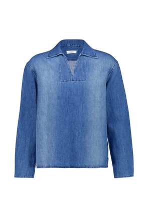 COMMAS boxy polo-collar shirt - Blue