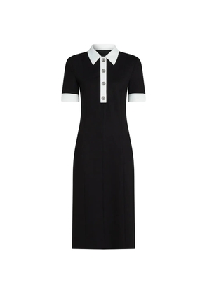 Karl Lagerfeld contrast-collar dress - Black