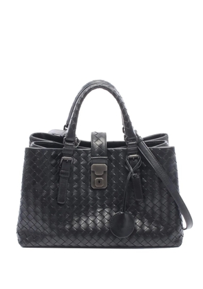 Bottega Veneta Pre-Owned 2012-2026 Small Nappa Intrecciato Roma satchel - Black