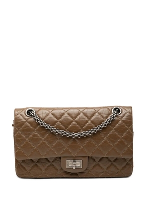 CHANEL Pre-Owned 2012 Quilted Aged Calfskin Reissue 2.55 Double Flap 225 shoulder bag - Brown