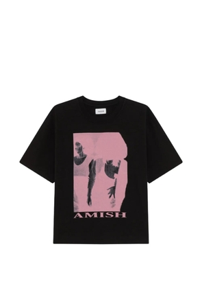 AMISH graphic-print loose-fit T-shirt - Black