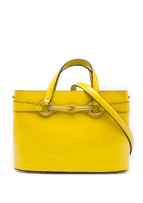 Gucci Pre-Owned 2016-2026 Patent Bright Bit satchel - Yellow