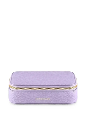 MAISON de SABRÉ full-grain leather jewellery case - Purple