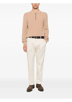 Canali half-zip polo shirt - Neutrals
