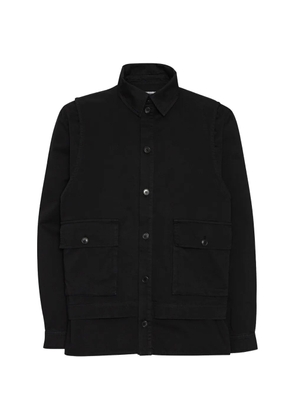 Henrik Vibskov layered-design flap-pocket shirt - Black