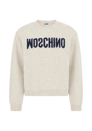 Moschino logo-detail sweater - White