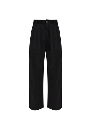 AGOLDE pleated straight-leg trousers - Black